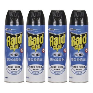 Raid 雷達 雙效殺蟲劑, 500ml, 4瓶