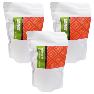 好日好食 好飲系列 桂花黑糖 成分簡單 獨立包裝 清雅桂花香, 304g, 3袋