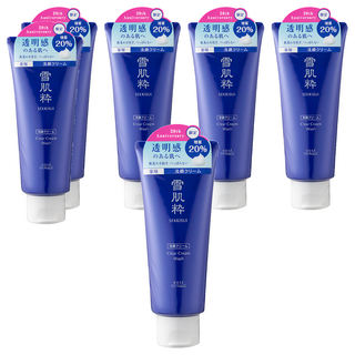 KOSE 高絲 SEKKISUI 雪肌粹 台灣公司貨 潔淨洗面乳, 144g, 6條
