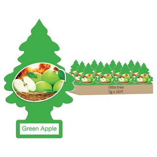 little tree小樹香片 清新空氣 持久留香, 7g, 16片, 青蘋果