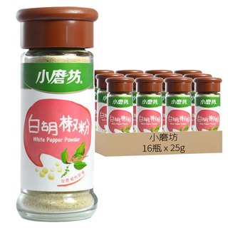 小磨坊 白胡椒粉, 25g, 16瓶