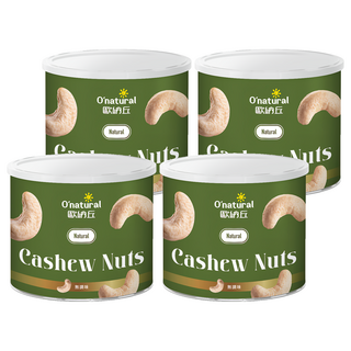 O'natural 歐納丘 天然無調味腰果 特選印度腰果, 150g, 4罐