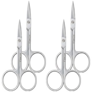LOTRON 親密寶貝 鋒利直剪 高級鋼材美容剪, L-201, 4個