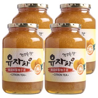 韓國蜂蜜柚子茶, 1kg, 1罐, 4罐