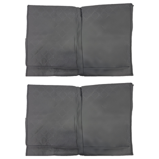 TAILI 太力 牛津布床底收納袋防潮衣物整理箱床底置物, 黑色, 2個