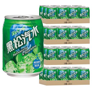 黑松 汽水, 清新檸檬香氣, 氣泡爽口, 245ml x 24罐, 96罐