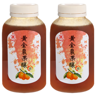 美雅宜蘭餅 黃金棗果釀, 原味果粒，嚴選食材，料理百變, 500g, 2瓶