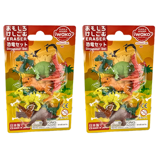 Iwako 恐龍造型橡皮擦組，日本製造, 恐龍, 2組