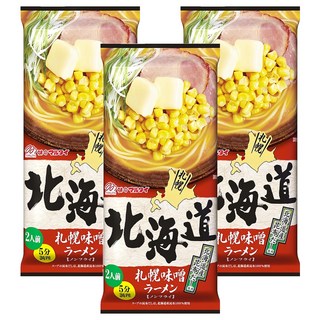 MARUTAI 丸太 北海道札幌味噌拉麵 2人份 216g, 3個