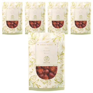 GreenMarket 菓青市集 台灣大湖草莓乾/果乾 台灣產, 230g, 5包