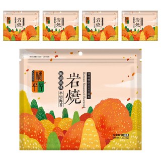 橘平屋 岩燒半切海苔，麻油風味，零食好滋味，下酒菜，包壽司，煮湯調味, 40g, 5包