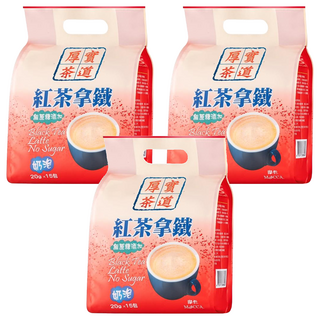 MOCCA 摩卡 紅茶拿鐵 無糖, 20g, 15包, 3袋