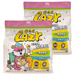 COUCH POTATO 沙發馬鈴薯 Lazy 懶蟲系列 全齡貓無穀貓糧, 麵包蟲 + 雞肉, 2kg, 2包