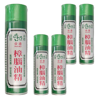 帝通 樟腦油精 氣味芳香, 600ml, 5罐