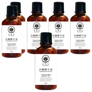 Bio-matrix 百翠氏 分餾椰子油基底油 清爽保濕按摩油, 6瓶, 100ml