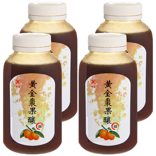 美雅宜蘭餅 黃金棗果釀 (鹹), 嚴選黃金棗三個小時熬煮, 冷熱皆可沖泡, 果肉看得見, 入菜超實用, 500g, 4瓶