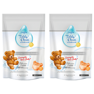 清淨海 Teddy Clean 純淨系列 植萃酵素洗衣膠囊 蜂蜜香水 5g, 30個裝, 2包