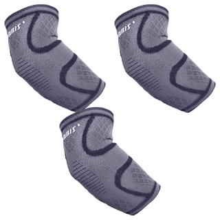 AOLIKES 奧力克斯 彈力護肘 7547, 尼龍+聚酯纖維+彈性纖維+萊卡, 黑色, L, 3個