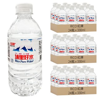 RICO 紅牌 埔里好水, 深層地下水 水質清澈甘甜, 330ml, 72瓶