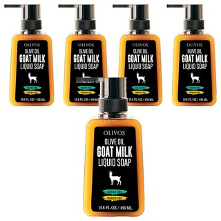 OLIVOS 奧莉芙的橄欖手工皂 土耳其冷壓初榨橄欖油液態皂, 5個, 450ml