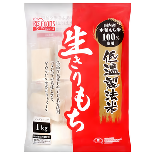 IRIS FOODS 低溫製法生切麻糬 100% 國產水稻糯米, 1kg, 1袋