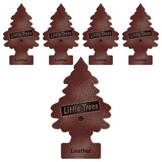 Little Trees 小樹香片 香氣持久自然 成分認證 造型時尚可愛, 皮革香, 7g, 5片