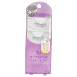 SHOBIDO 粧美堂 自然貼合柔軟 3D立體假睫毛 4入, #013, 1組