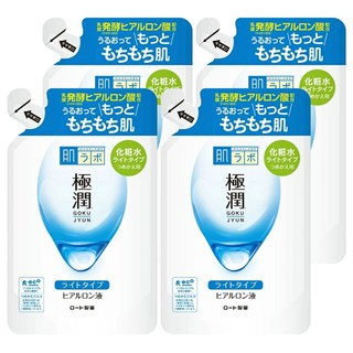 HADALABO 肌研 極潤保濕化妝水 清爽型 補充包 170ml, 4包