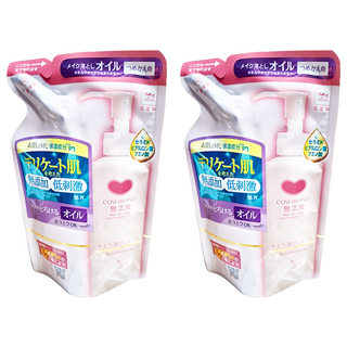 COW STYLE 牛乳石鹼 無添加卸妝油補充包, 130ml, 2包