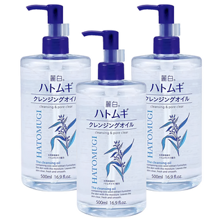 KUMANO 熊野油脂 麗白 卸妝油, 500ml, 3瓶