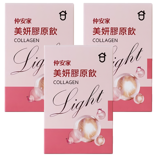 JOIN HOME 仲安家 美妍膠原飲Light 7包, 350ml, 3盒