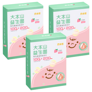農純鄉 大本山益生菌粉 草莓味, 30包, 2g, 3盒