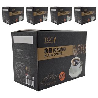 TGC 古坑咖啡 典藏醇黑咖啡，無添加咖啡香料, 2.6g, 14包, 5盒