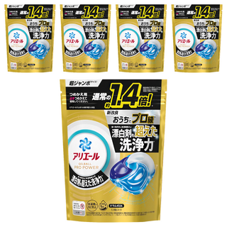 ARIEL 4D立體洗衣膠球補充包 含漂白成份, 13顆, 5袋