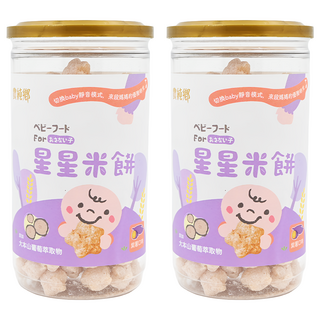 農純鄉 寶寶星星米餅 紫薯口味, 40g, 2罐