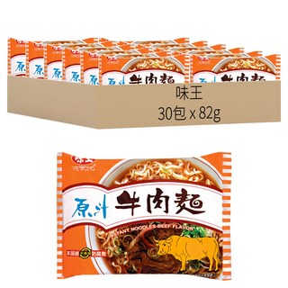 味王 原汁牛肉湯麵 82g, 30包