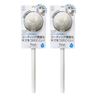 YOKOZUNA CREATiON Float 球型磁吸馬桶替換刷頭, 白色, 2支