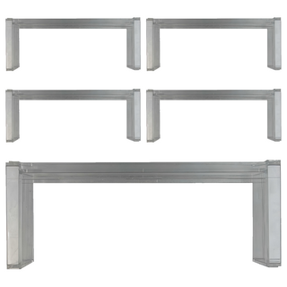 E.dot 可疊加桌面收納展示架 平面款 透明 19x6.5x7.5cm, 5個