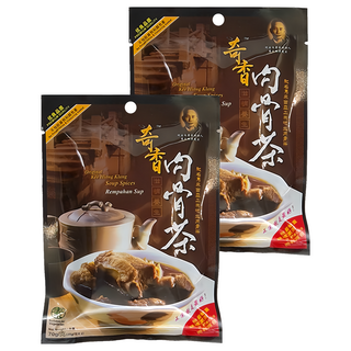 奇香 肉骨茶 湯料包 Kee Hiong Klang Soup Spices 素食, 35g, 2包, 2袋