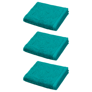 Canningvale 坎寧威爾 皇家璀璨毛巾 - 深海綠 (藍綠), 100% 陸地精梳棉, 45x55cm, 600gsm, 3條