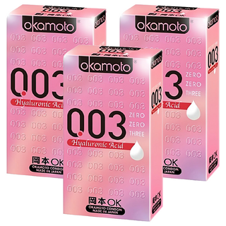 Okamoto 岡本 003 HA玻尿酸衛生套, 6入, 3盒