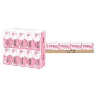 VIRJOY 唯潔雅 抽取式衛生紙, 網路限定增量版 每包+100抽, 200抽/包, 100%原生紙漿, 無螢光劑, 10包, 15袋