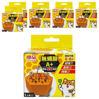 優品 無蠅腳A+果蠅餌劑 黃色誘引 長效保鮮 特殊味道配方 適用6-8坪, 50g, 6盒