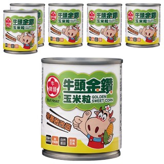牛頭牌 金鑽玉米粒, 185g, 6罐
