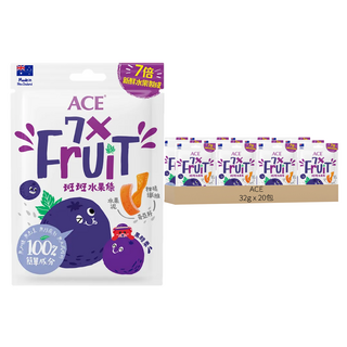 ACE 班班水果條 黑醋栗奇亞籽 新鮮水果製成, 32g, 20包
