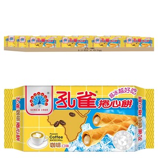 乖乖 孔雀捲心餅咖啡口味, 63g, 12包