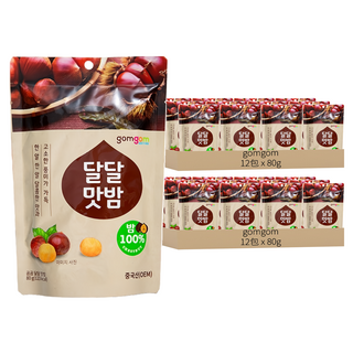 gomgom 甜栗子 Set 6包, 80g, 24包
