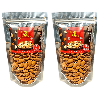 品鮮生活 波霸堅果薄鹽美國杏仁果, 2包, 300g