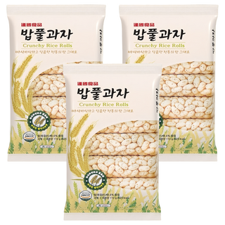 逢國食品 韓國蜜糖米香餅 110g x 3袋 - 酥脆米香 甜蜜蜜糖 獨立包裝