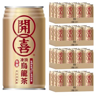 開喜 凍頂烏龍茶 有糖, 318ml, 96罐